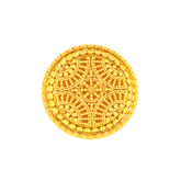 22K Gold Filigree Oriental Ring